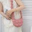 Túi Messenger CORALTIDE, Túi Đeo Vai Quilted Xếp Ly Bong Bóng, Túi Mua Sắm Màu Mây Thời Trang Nữ Bé Gái