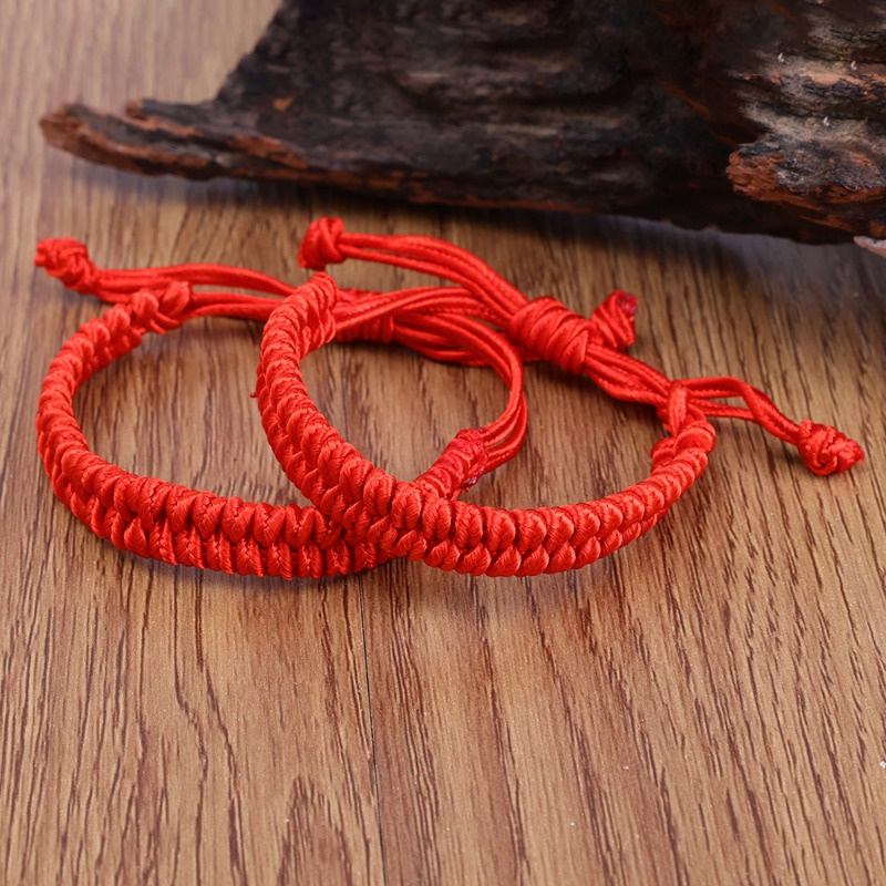 [Đặc Biệt] Vòng Đeo Tay Dây Bện nylon Đỏ May Mắn / Vòng Tay Chuỗi Hạt Phượng Hoàng Thắt Nút Đơn Giản Thời Trang Phụ Kiện Trang Sức / Cặp Đôi
