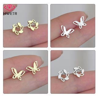 1 Đôi Bông Tai Bạc Tối Giản Hình Hoa Tulip / Trái Tim / / Trái Tim Nhỏ Thời Trang Cho Nữ Mới