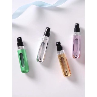 MEOWU Chai Chiết Nước Hoa Mini 5ml Bằng Nhôm Dạng Ống Trực Tiếp Dưới Đáy và Vòi Xịt Phun Sương