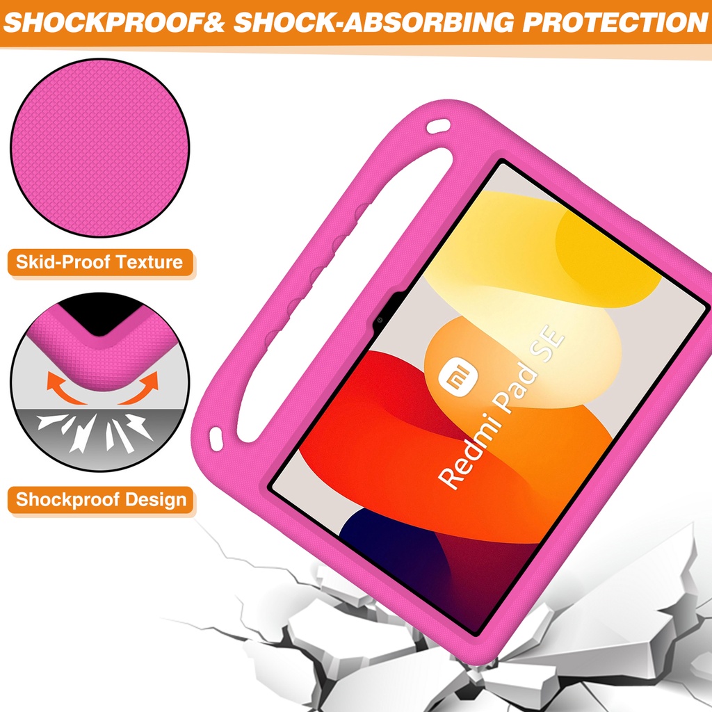 Ốp Bao Đựng Máy Tính Bảng Bằng Xốp eva Có Tay Cầm An Toàn Chống Sốc Cho Trẻ Em Cho xiaomi redmi pad se 11inch 2023 Ốp