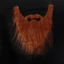 DELMER Halloween ria mép giả, ria mép giả râu giả thực tế, râu lớn thủ công mô phỏng lông tơ dài ông già Noel Cosplay