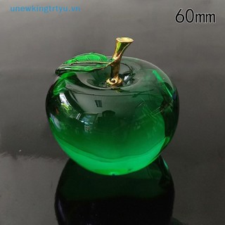 Unewtyu 50 / 60mm Glaze K9 Crystal Crafts Glass Paperweight Home Desktop Decor VN