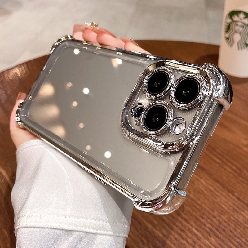 Ốp Điện Thoại tpu Mềm Có Túi Khí Chống Rơi Chống Sốc Cho iphone15 14 13 12 11 pro max 15