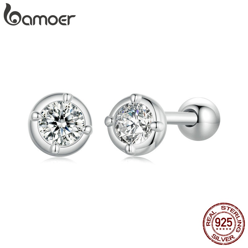 Bamoer Bông Tai Bạc 925 Thời Trang Nữ Tính MSE044