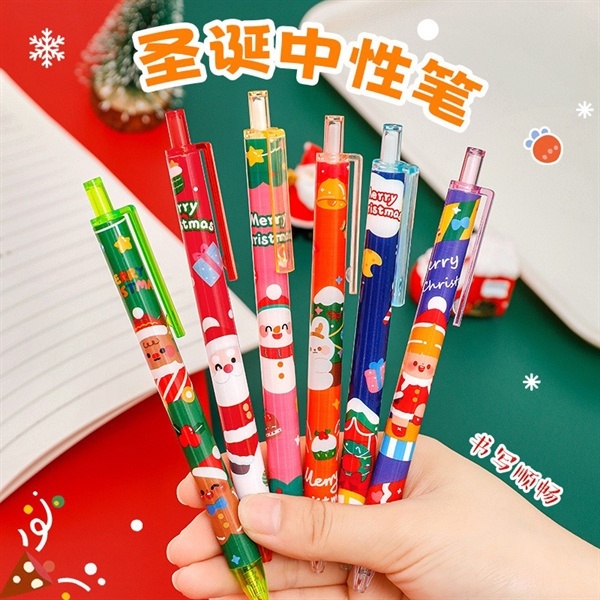 3 Bút Bi Bấm Noel Merrychristmas
