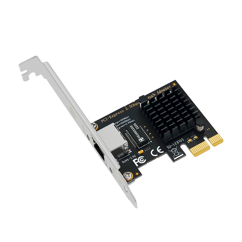 Thẻ Mạng Internet pci Rtl8125Gg 2.5gbps rj45 lan pci-e 1000 / 2500mbps Cho Máy Tính
