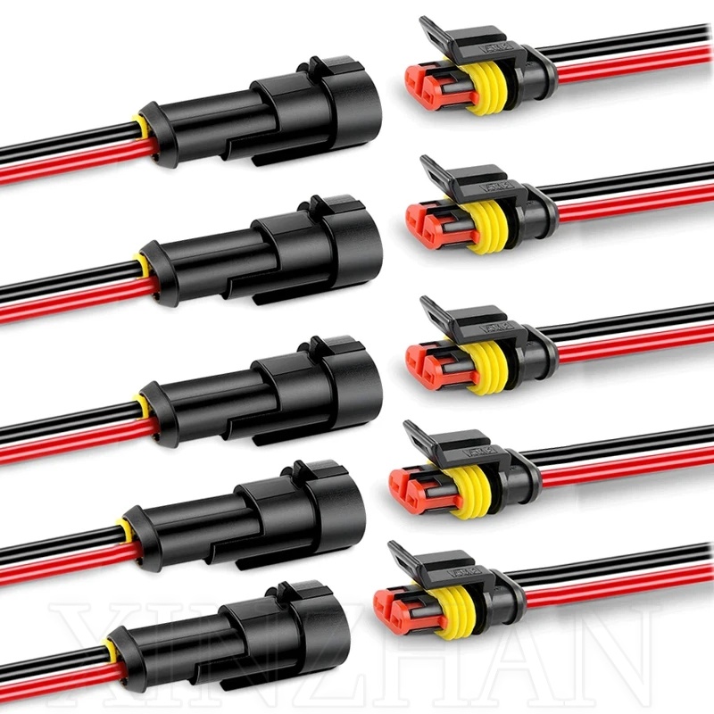 Phích Cắm Nối Dây Điện 2 Chấu Chống Nước Cho Xe Hơi / Xe Tải / Tàu Thuyền