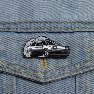 Huy Hiệu Kim Loại Gắn Ba Lô Hình anime Fujiiwara Takashi car drift ae86 d Mendenamel pin souvenir Gửi Một Người Bạn