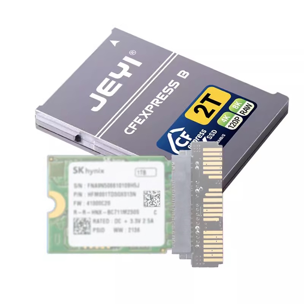 Jmt Thẻ Nhớ Chuyển Đổi cfexpress type-Cb Sang 2230 Cho nvme m.2 ssd / Pci-E 4.0 canon nikon z6 / z7 / z9 / r3 / r5