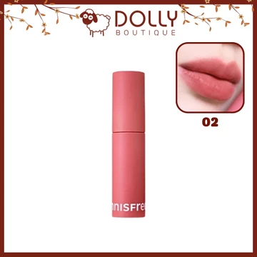 Son Kem Lì Innisfree Airy Matte Tint - 02 Soft Rose 3.8g