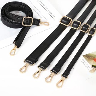 Dây Đeo Túi Xách Bằng Da Màu Đen Dài 70-135cm