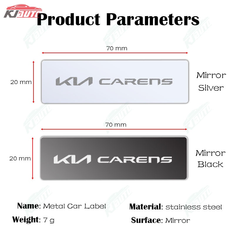 Miếng Dán logo kia kn carens 3d Bằng Kim Loại Trang Trí Xe Hơi