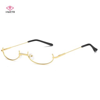 Mắt Kính Nửa Gọng Kim Loại Không Tròng Kèm Dây Xích Cổ Điển Cho Nữ Mới