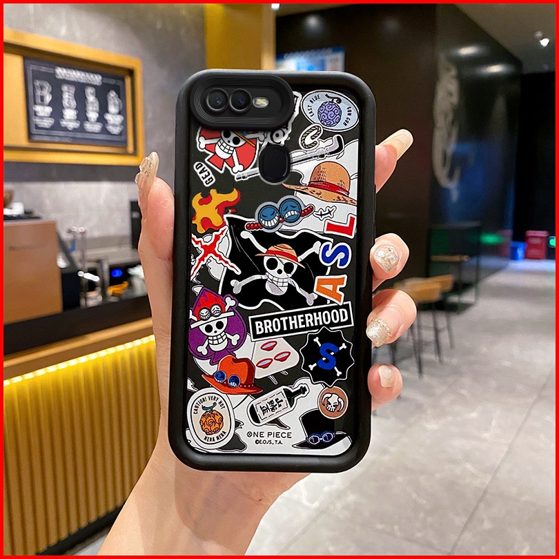 ốp lưng Oppo F9 ốp lưng Oppo A12 ốp lưng Oppo A5s ốp lưng Oppo A7 Ốp Điện Thoại tpu Màu Đen Cá Tính Cho oppo f9