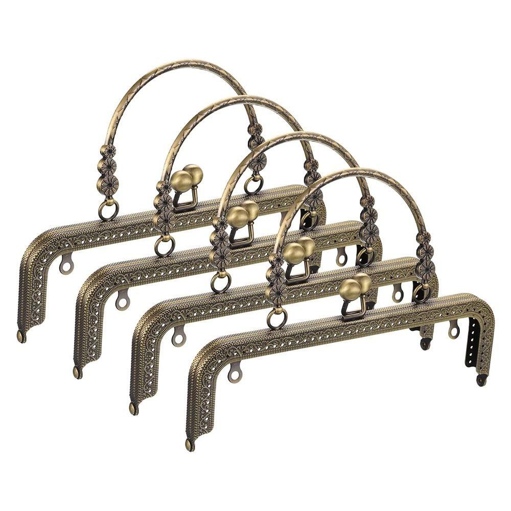 [Vận chuyển nhanh] Khung khóa ví SIMPLEAID, Túi kim loại Phần cứng Ví khung Kiss Clasp, Khóa khung túi cổ điển Mini DIY Craft