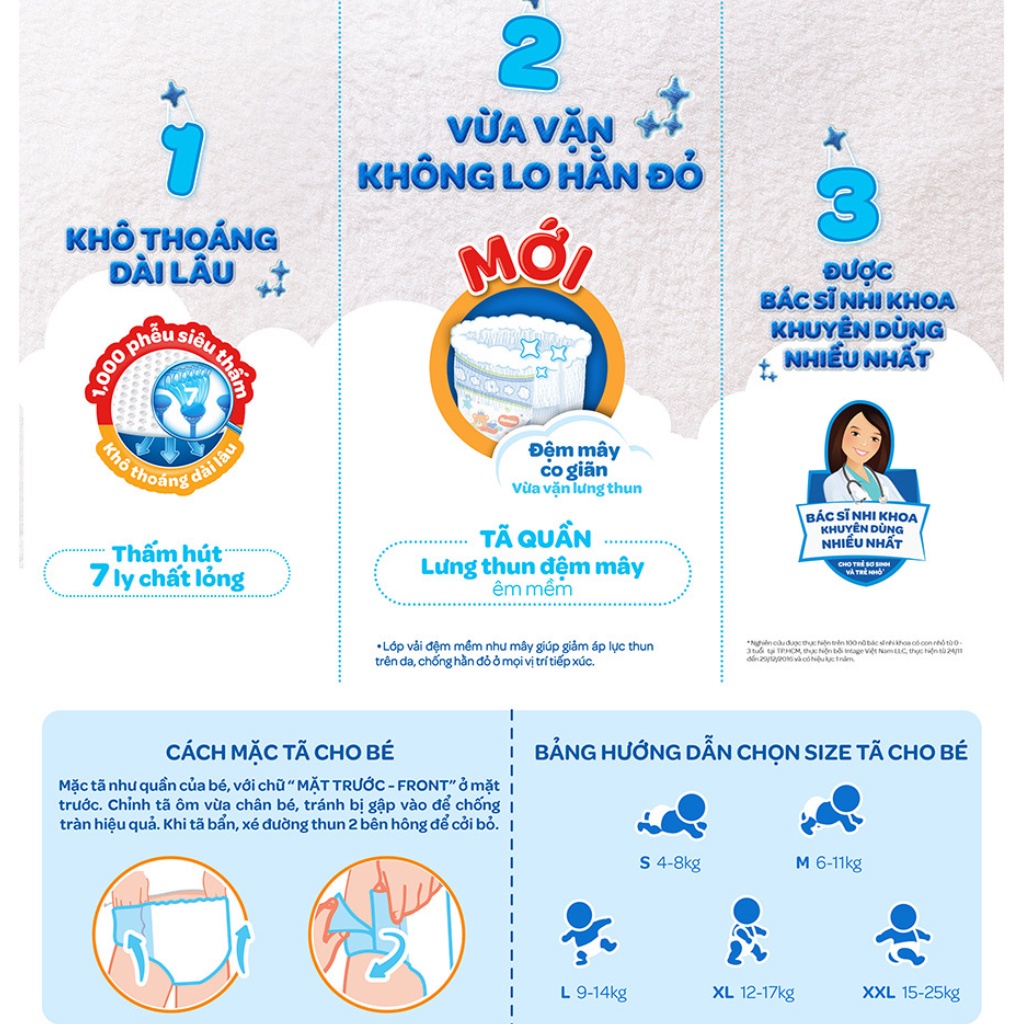 Bỉm tã quần Huggies Thin & Soft size XL 12-17kg 62 miếng - concung