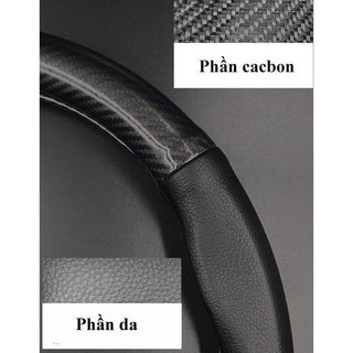 Bọc vô lăng da vân Carbon Cao Cấp size 38 phù hợp dòng xe 4-7-9-16 chỗ
