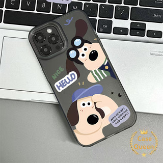 Hoạt Hình Sáng Tạo Kính Mát Dễ Thương Hiệu Trưởng Chó Ốp Lưng Tương Thích Cho IPhone 15 11 16 13 12 14 Pro Max 16 15 7 6 8 6s Plus XS XR X Max SE Sang Trọng Lỗ Lớn Mờ Trong Suốt