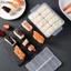 5 / 10 Lưới Khuôn Cơm Sushi Hộp Bảo Quản Áp Lực Chống Dính Dụng Cụ Ăn Trưa DIY Nhà Bếp Khuôn Onigiri Trong Suốt [VN]