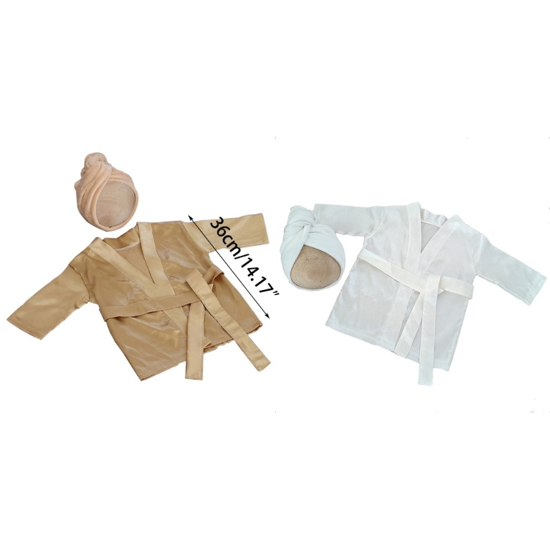 KIKIN Bé Đạo Cụ Chụp Ảnh Trang Phục Khăn Tắm Áo choàng Đầu Băng Đô Chụp Ảnh Trang Phục