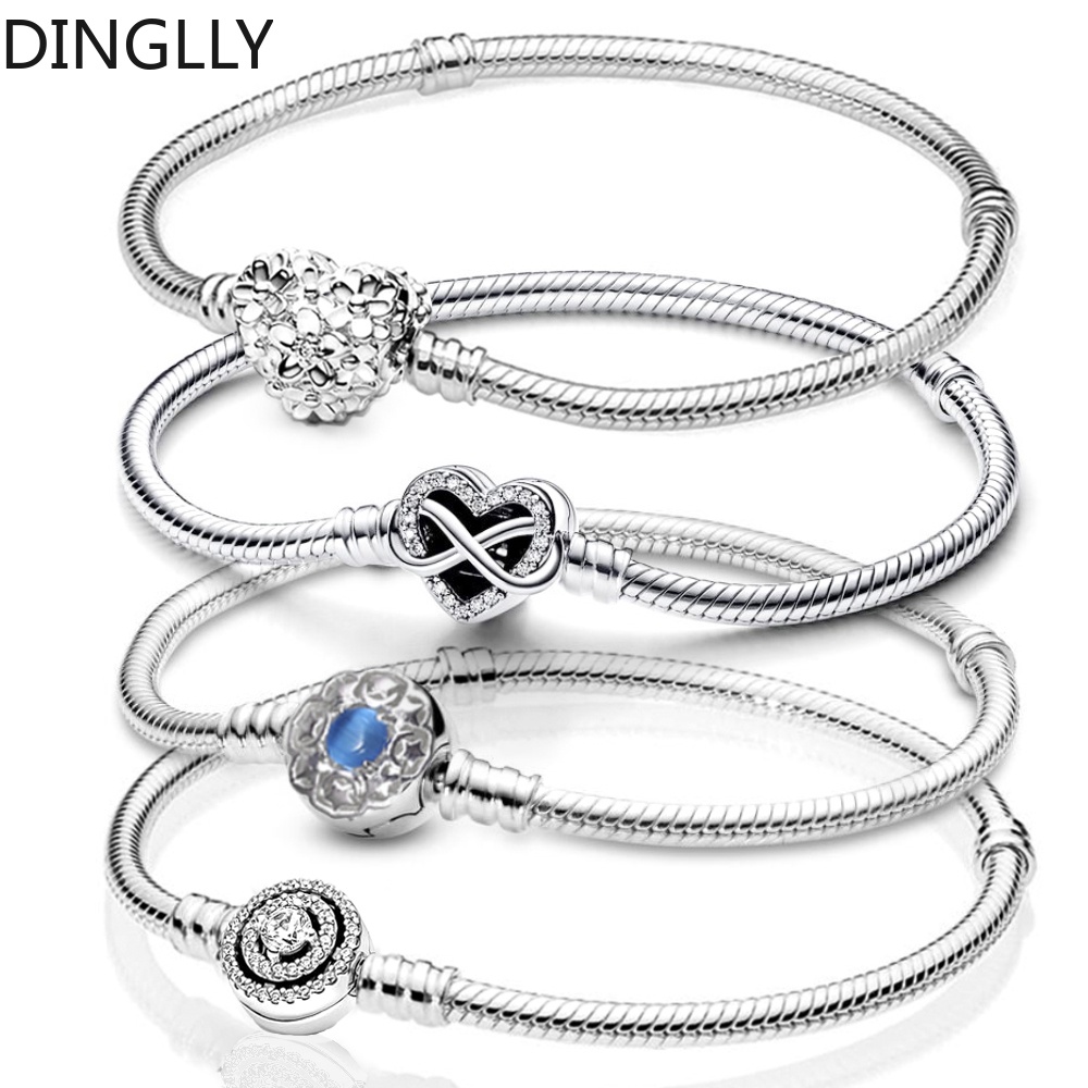 Delly Vòng Tay Hạt charm Thắt Nút Hình Trái Tim Hoa Cúc Cổ Điển diy