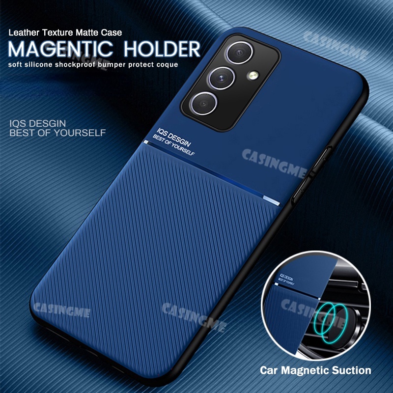 Dành Cho Samsung A56 5G 2025 Ốp Điện Thoại Ô Tô Từ Tính Giá Đỡ Da Cho Samsung Galaxy A56 A16 A26 A36 SamsungA56 A 56 56A 4G 5G Ốp Lưng Silicon Chống Sốc