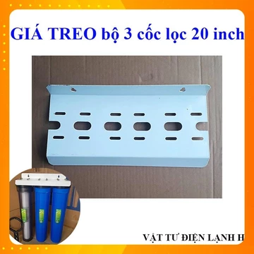 Giá treo ba cốc lọc 123 20in 20" Bát treo đỡ vỏ ba cốc 1 2 3 20 inch cho máy lọc nước thô đầu nguồn