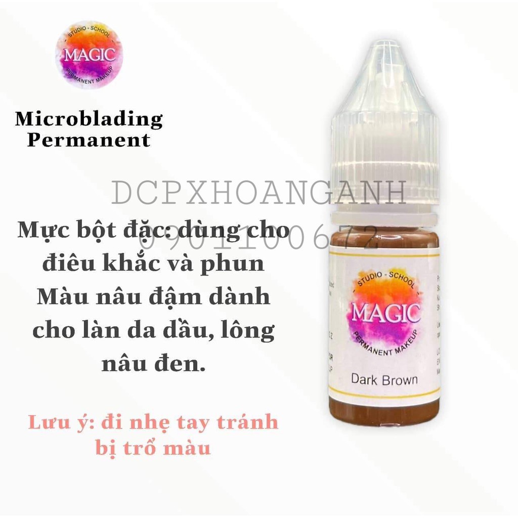 PXTM Mực Phun Xăm Magic Chuyên Điêu Khắc Hairstroke và Phun Shading - dcpxhoanganh