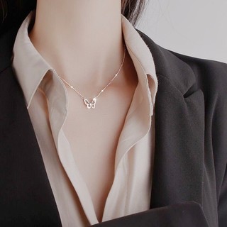 Vòng Cổ choker Đính Đá Hình Bướm Lấp Lánh Sang Trọng Cho Nữ