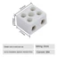 Khối đầu cuối dây gốm ORDOBOX, Đầu nối dây vít điện chịu nhiệt độ cao, Khối đầu cuối động cơ đồng 250V Đầu nối điện sứ