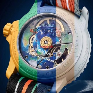 Đồng hồ nam Blacpaim X Swotoh Co Thương hiệu Bắc Cực Đại Dương 50 feet Đồng hồ chống nước thạch anh