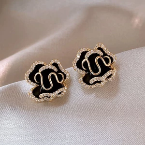 Khuyên Tai Hình Hoa Trà Bằng Bạc sterling Cao Cấp Thời Trang Cho Nữ
