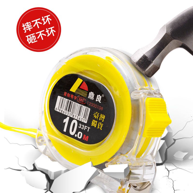 Thước Dây Bằng Thép Không Gỉ Trong Suốt Dày Dặn Dài 3m 5m 7.5m 10m