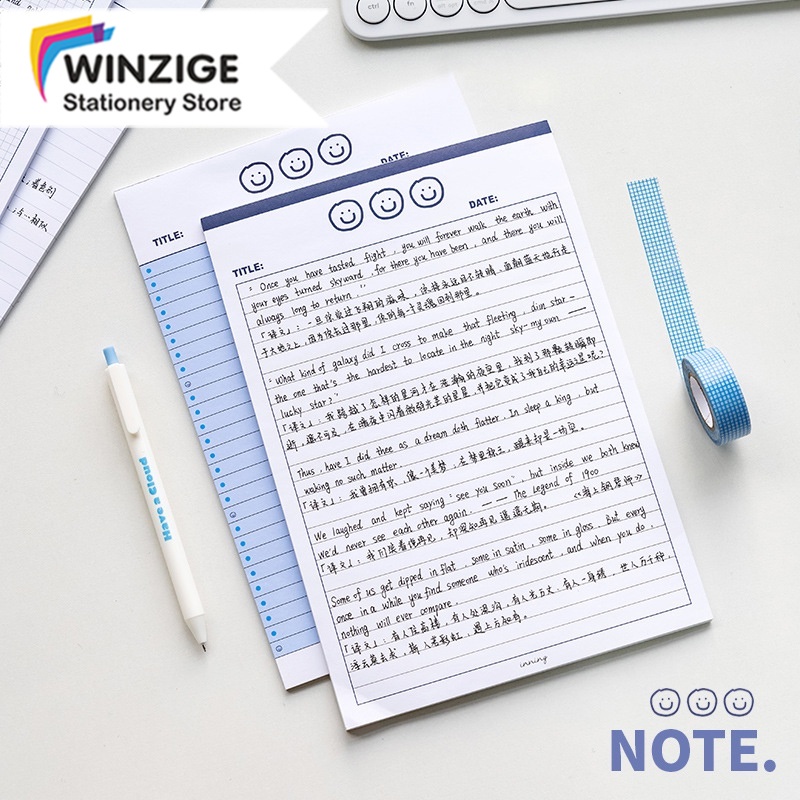 Winzige sổ tay b5 tập giấy note B5 giấy ghi chú caro kẻ ngang to do ...