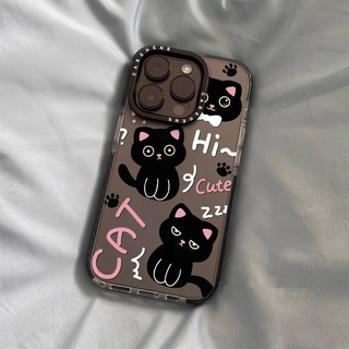 Ốp Điện Thoại Họa Tiết Ba Chú Mèo Đen Cho iphone 14plus new 13promax / 12 / 11 14promax 11promax 12promax 13promax 15promax