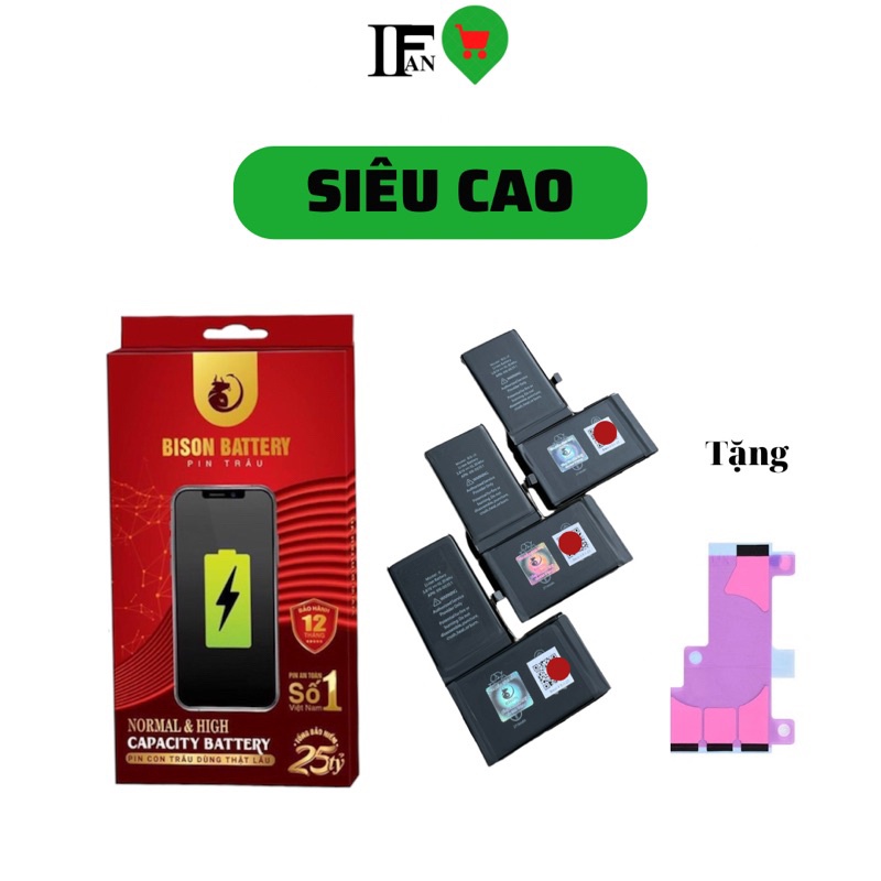 Pin Bison Con Trâu Siêu Cao Điện Thoại Chính Hãng Bảo Hành 12 Tháng ...