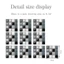 ROLY 10 Miếng Dán Khảm, Miếng Dán Ngói Hiệu Ứng Có Thể Tháo Rời, Trang Trí PVC DIY Decal Dán Tường Nhà Bếp Trang Trí Phòng Tắm