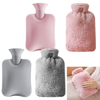 Túi đựng nước nóng RISEDOT, Bình nước nóng làm dịu đau 1 / 2L, Dày mềm Gói nóng nước nóng Pad cổ vai
