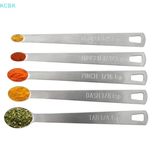 Bộ 5 Muỗng Đo Lường Gia Vị Bằng Thép Không Gỉ