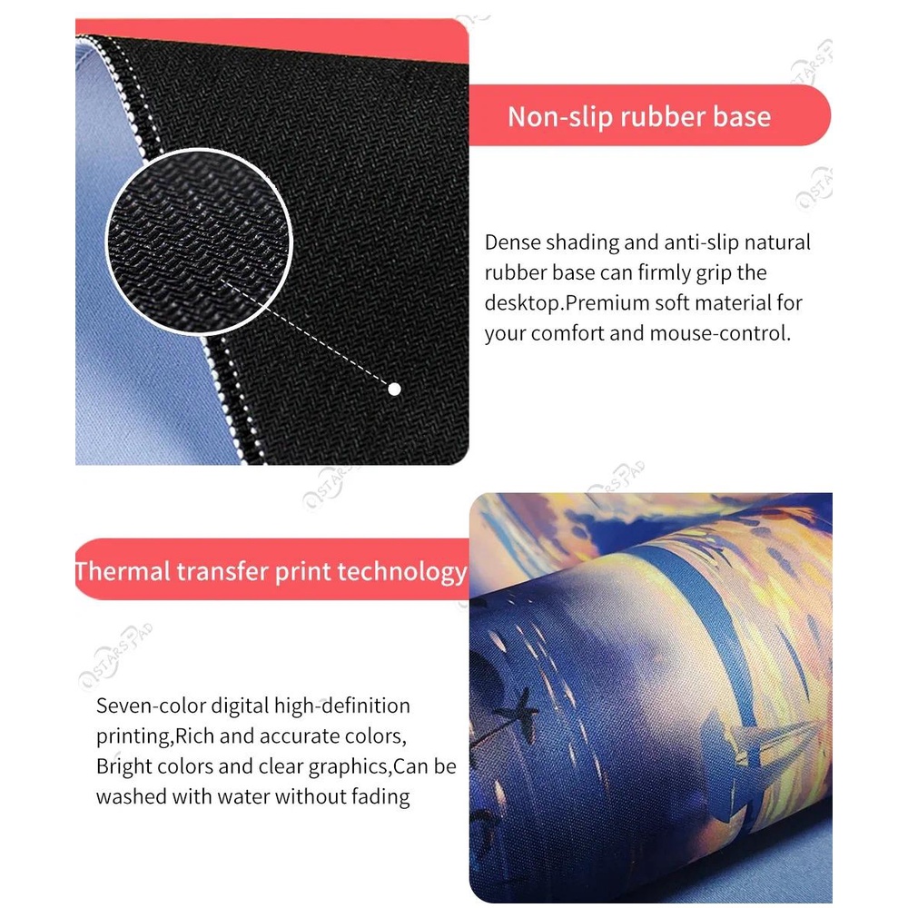 DIY Anime Mouse Pad Big XL XXL Girl Gamer Chơi Game Playmat Lớn Tùy Chỉnh Bàn Phím Mousepad Văn Phòng Thảm Pc Phụ Kiện
