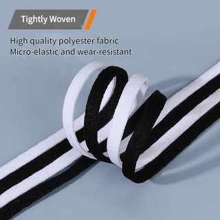 1 Cặp Dây Giày Co Giãn 6mm Dài 90 / 120 / 140 / 160cm Màu Trắng Đen