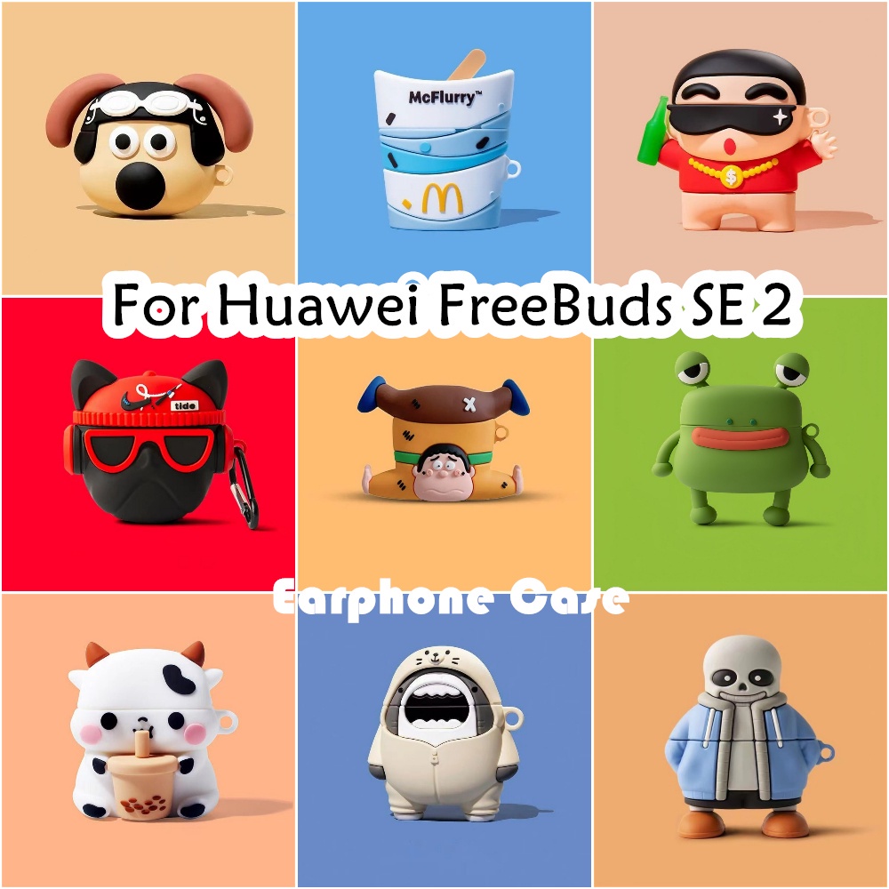 [Ngôi sao tương lai] Dành cho Ốp lưng Huawei FreeBuds SE 2 Vỏ tai nghe silicon mềm hoạt hình đơn giản NO.2