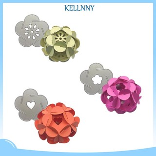 Khuôn Cắt Giấy Kim Loại Hình Hoa 3d Xinh Xắn
