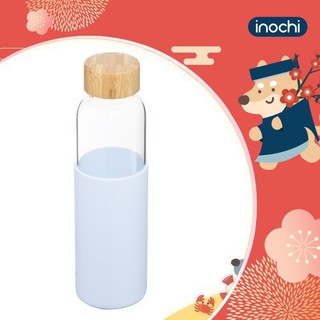 Bình nước thuỷ tinh bọc silicon Inochi - Nikko 550 ml