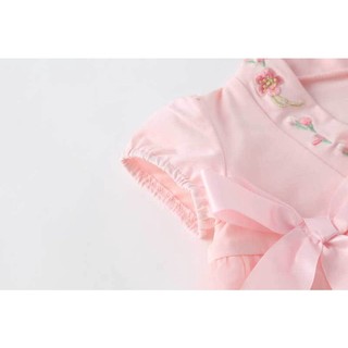 Áo Liền Quần Bằng Cotton Phong Cách Trung Hoa Mừng Năm Mới Cho Bé