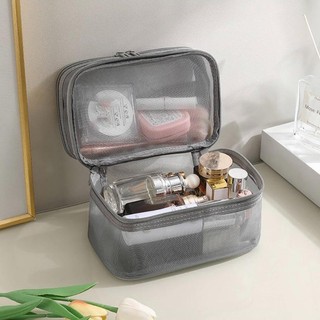 Túi Đựng Đồ Trang Điểm Hai Tầng SONBEAUTY, Thiết Kế Rộng Rãi, Siêu Tiện Lợi, Dễ Sắp Xếp  Mang Theo