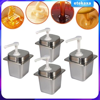Bình xi-rô có bơm Máy bơm nước sốt 2,3L cho thanh Sử dụng thương mại tại nhà