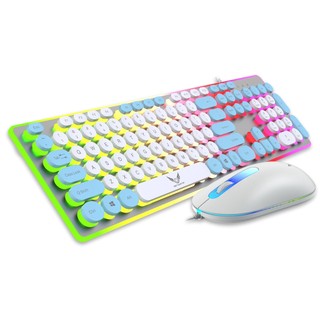 Bộ Chuột Và Bàn Phím Cơ Gaming k13 Có Dây Và Đèn Led Cảm Ứng Dạ Quang Dành Cho Máy Tính Lff0905