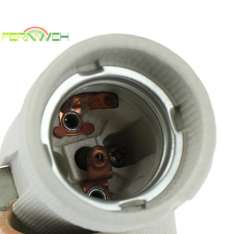 Đuôi Đèn e27 Bằng Sứ Chịu Nhiệt Độ Cao Kèm Giá Đỡ Tiện Dụng